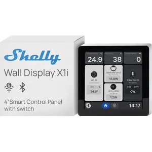Ecrã Touch 4'' de Parede p/ Controlo Centralizado c/ Sensores, Wi-Fi 6 e Relé 5A - Prateado