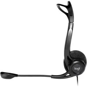 Auscultadores headset stereo USB com microfone + controlo de volume