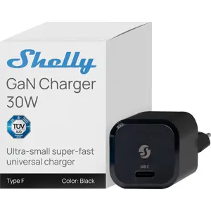 Carregador 30W GaN 1x USB-C PD/PPS - Preto