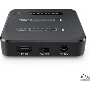 Docking station 2x discos SSD M.2 NVMe 8TB c/ USB-C 3.2 Gen2
