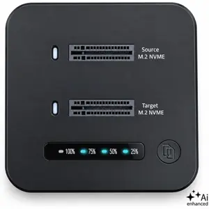 Docking station 2x discos SSD M.2 NVMe 8TB c/ USB-C 3.2 Gen2