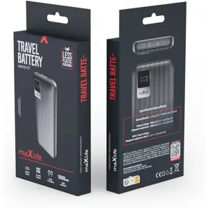 Power Bank 10.000mAh 10W (2x USB-A) c/ entrada USB-C e Display de nível de carga
