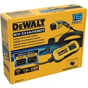 Carregador portátil para EV - monofásico 6-16A 3.7kW - Schuko - Tipo 2 - IP54 - 7m