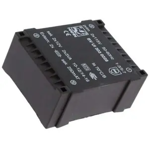 Transformador encapsulado para PCB 2x115VAC/12V+12V 6VA