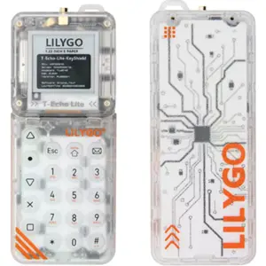 Teclado c/ Nordic nRF52840 + LoRa SX1262 + e-paper 1.22" + antena - 400-520Mhz