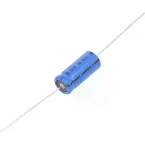 Condensador electrolítico axial 100µF 63VDC Ø10x25mm