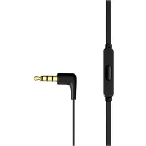 Auriculares earbuds com microfone e Jack 3.5mm - Preto