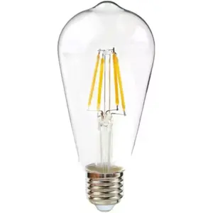 Lâmpada LED tipo filamento E27 230V 6W 3000K - Dimável