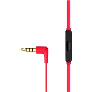 Auriculares earbuds com microfone e Jack 3.5mm - Vermelho