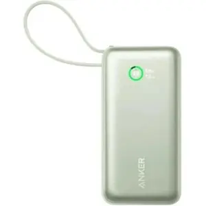 Powerbank 10000 mAh 30W PD+QC3.0 (1×USB-C + 1×USB-A) + Cabo USB-C - Verde