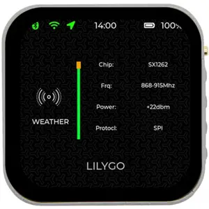 Placa desenvolvimento SF32LB52X c/ ecrã tátil 2.16" + LoRa SX1262 + BT5.3 + antena