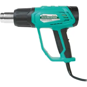 Pistola de ar quente 230V 2000W 50..600ºC + 5 acessórios