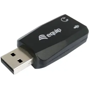 Placa de som USB2.0 (2x Jack 3.5mm Micro+Audio)