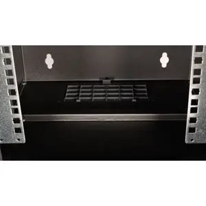 Bastidor de parede, 6U, 300x300mm - Preto