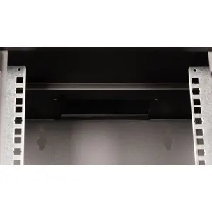 Bastidor de parede, 6U, 300x300mm - Preto