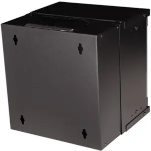 Bastidor de parede, 6U, 300x300mm - Preto