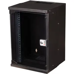 Bastidor de parede, 9U, 300x300mm - Preto
