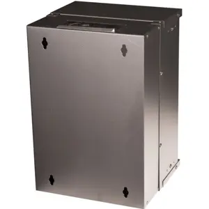 Bastidor de parede, 9U, 300x300mm - Preto