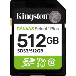 Cartão de memória SDXC 512GB C10 U3 V30 (150MB/s)