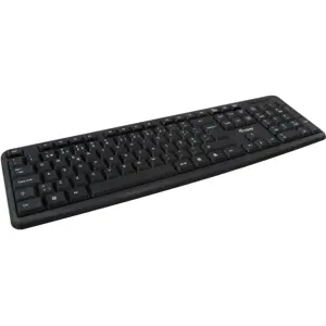 Kit de teclado c/ fios e Rato óptico com scroll USB