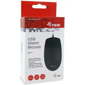 Rato óptico silêncioso 1200 DPI com fio USB 1.5m