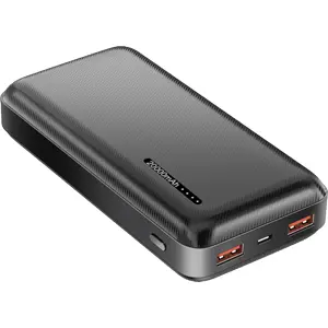 Powerbank 20000mAh 20W PD (2x USB-A + USB-C) - Preto