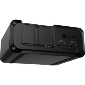 Docking station para 2x M.2 NVMe + 2x SATA SSD/HDD 2,5”/3,5” c/ ligação USB-C/A 10 Gbps