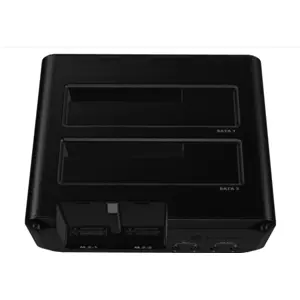 Docking station para 2x M.2 NVMe + 2x SATA SSD/HDD 2,5”/3,5” c/ ligação USB-C/A 10 Gbps