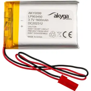Bateria 3.7V 1600mAh Li-Po - 50x34x9mm