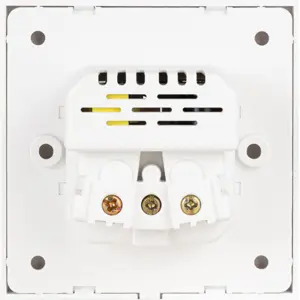 Tomada de embutir universal Schuko fêmea c/ USB-C + USB-A 3.4A PD 20 W - Branco