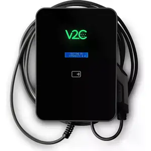 Carregador para carro elétrico (Wallbox) 22kW trifásico c/ CDP, RFID, 4G, Detetor de fugas DC e Cabo T2 10m