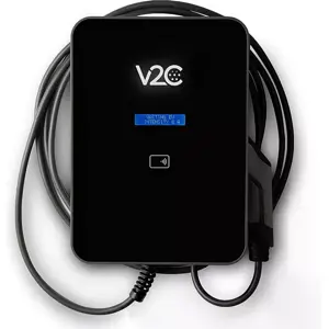 Carregador para carro elétrico (Wallbox) 22kW trifásico c/ CDP, RFID, 4G, Detetor de fugas DC e Cabo T2 10m