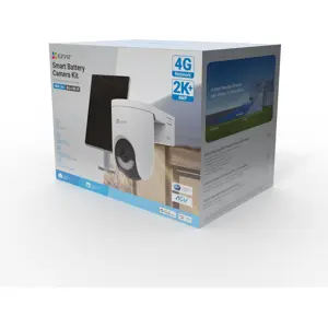 Câmara IP (4G LTE / Wi-Fi) Pan/Tilt 2K⁺ 4MP 4mm IR 15m c/ Bateria e IA + Painel Solar - IP65