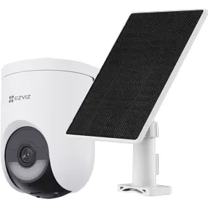 Câmara IP (4G LTE / Wi-Fi) Pan/Tilt 2K⁺ 4MP 4mm IR 15m c/ Bateria e IA + Painel Solar - IP65