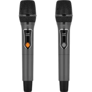 Coluna portátil karaoke 240W c/ bluetooth/USB/SD/AUX/FM + 2 microfones s/ fio + telecomando