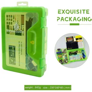 Kit educativo de Monitorização Ambiental p/ Arduino com Placa Keyestudio REV4 e 30 Projetos
