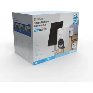 Câmara IP (4G LTE / Wi-Fi) Pan/Tilt 2K⁺ 4MP 4mm IR 15m c/ Bateria e IA + Painel Solar - IP65