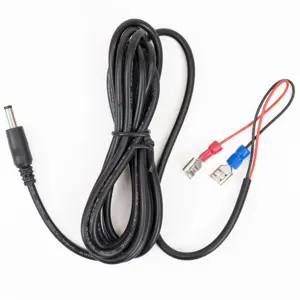 Cable de alimentación con terminales Faston 6.3mm - DC 5.5x2.1mm - 1.5m