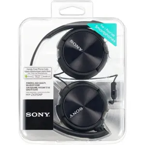 Auscultadores Headphones On-ear c/ microfone jack 3.5mm - Preto