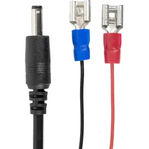 Cable de alimentación con terminales Faston 6.3mm - DC 5.5x2.1mm - 1.5m