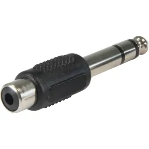 Adaptador Jack 6.3 macho Stereo - RCA fêmea