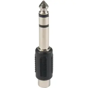 Adaptador Jack 6.3 macho Stereo - RCA fêmea