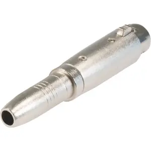 Adaptador Jack6.3 fêmea - Cannon (XLR) 3 pinos fêmea - Stereo