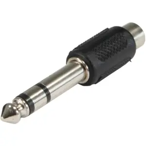 Adaptador Jack 6.3 macho Stereo - RCA fêmea