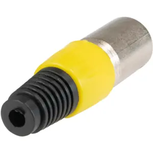 Ficha Cannon (XLR) macho 3 pinos para cabo - Amarelo