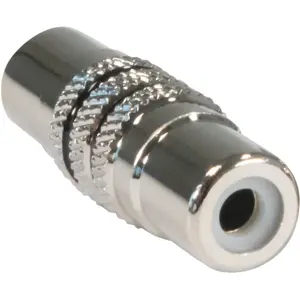 União adaptador RCA fêmea-fêmea - metal [Preto]
