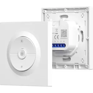 Interruptor dimmer de parede inteligente Wi-Fi Matter 220–240V c/ medição de consumo