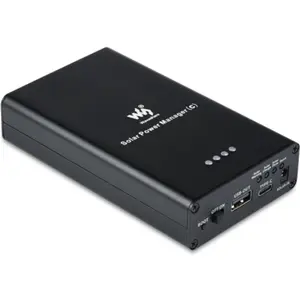 Powerbank para IoT com entrada solar MPPT (6-24V) + USB-C in/out + USB-A 5V 3A - p/ 3×18650