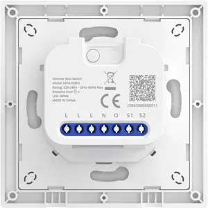 Interruptor dimmer de parede inteligente Wi-Fi Matter 220–240V c/ medição de consumo