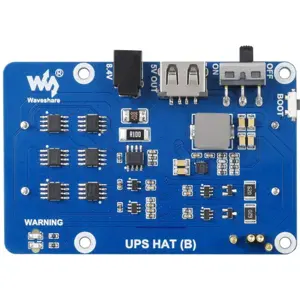 UPS para Raspberry Pi 3/4/5 5V 5A c/ suporte de baterias 2×18650
